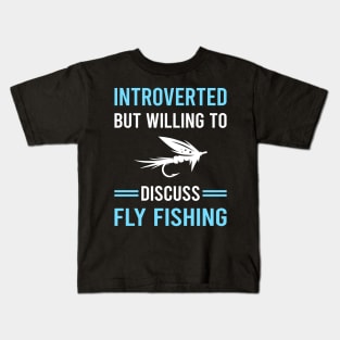 Introverted Fly Fishing Kids T-Shirt